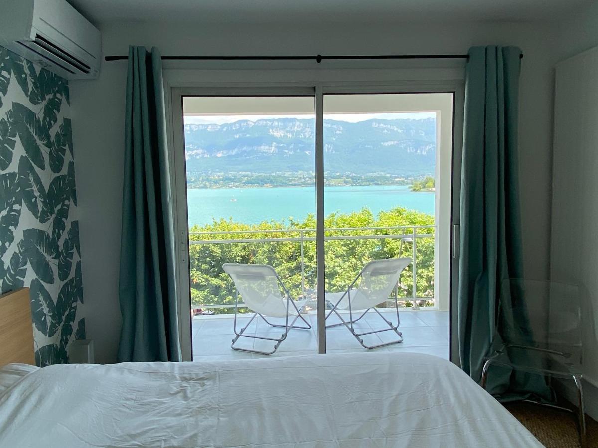 Ferienwohnung Vue Sublime Sur Le Lac Du Bourget Le Bourget-du-Lac Exterior foto